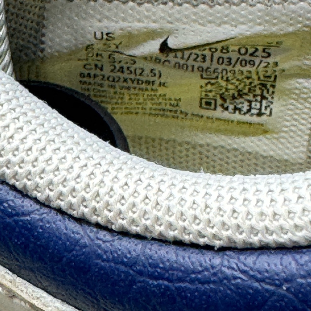 Nike Dunk Low (GS) UV Reactive Grey Midnight Navy 6.5Y - Picture 7 of 7
